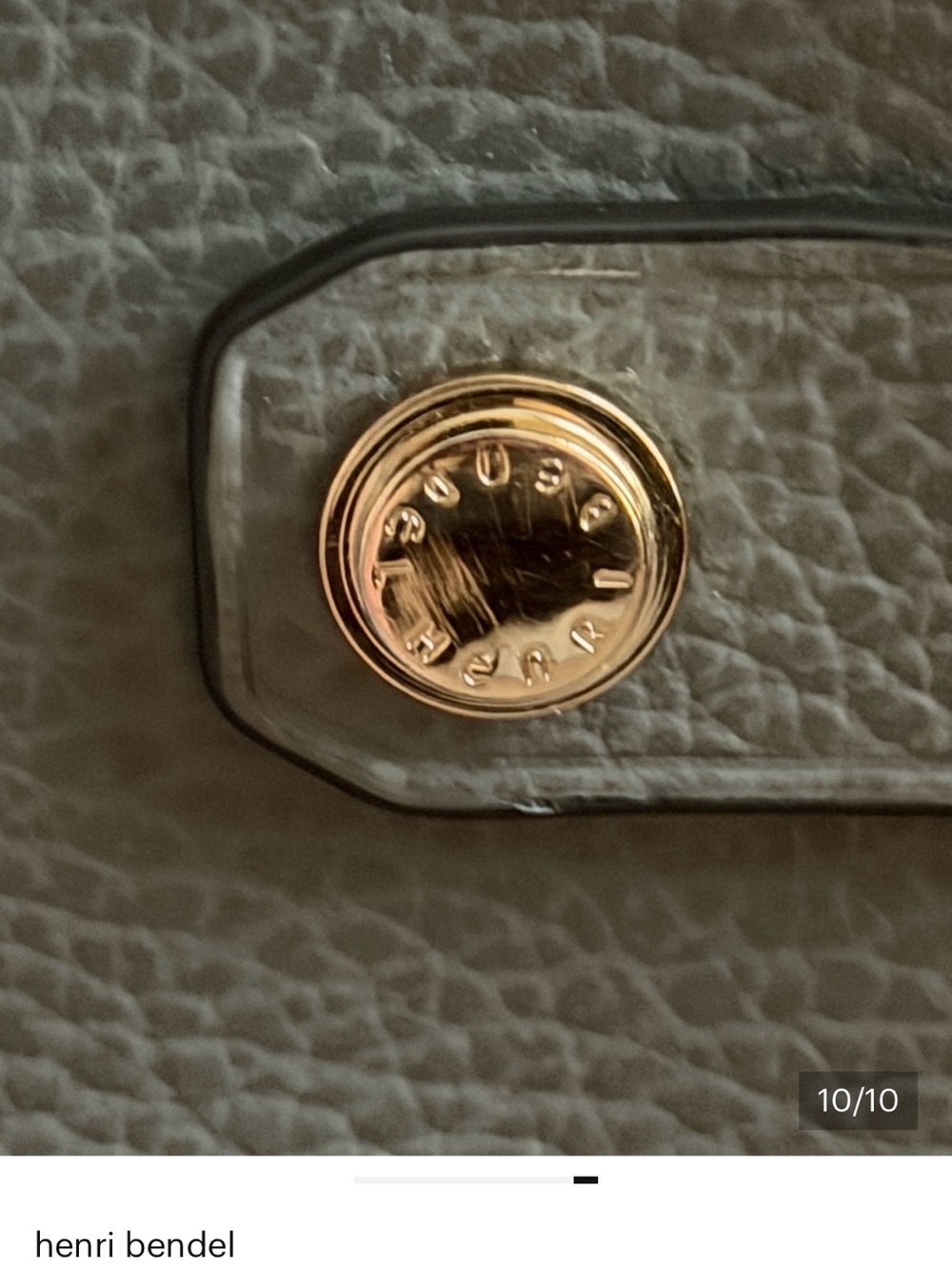 Henri Bendel Grey Pebbled Leather Tote - Picture 11 of 11